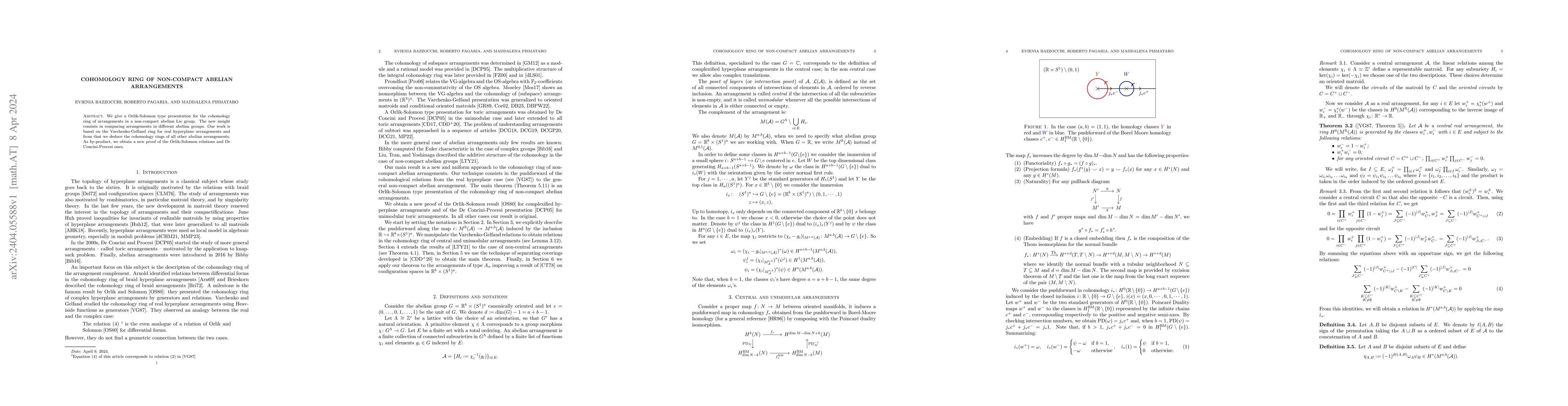 Thumbnail for Cohomology ring of non-compact abelian arrangements