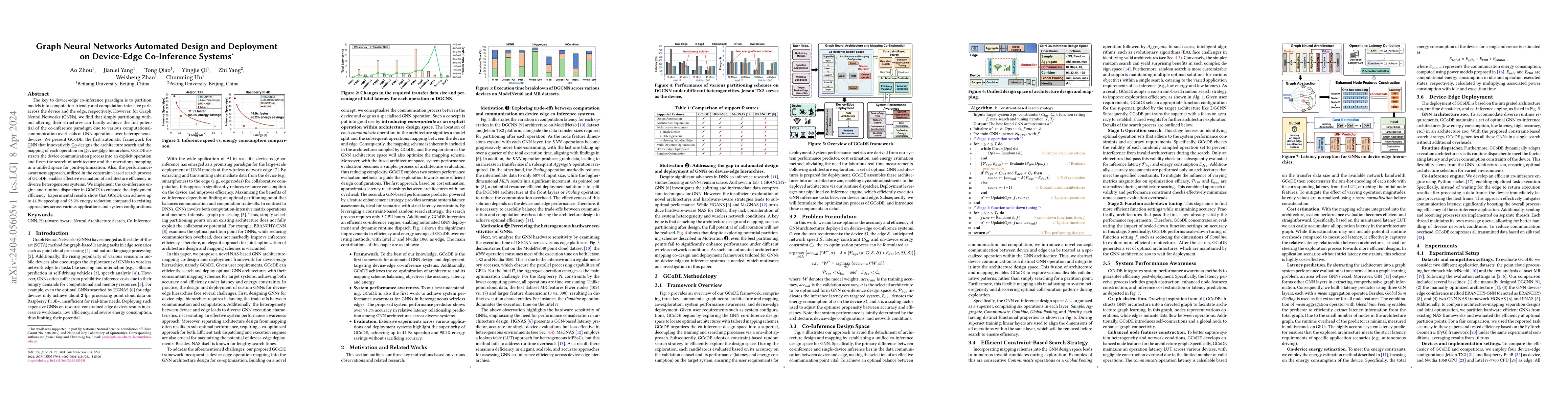 Thumbnail for Graph Neural Networks Automated Design and Deployment on Device-Edge
  Co-Inference Systems