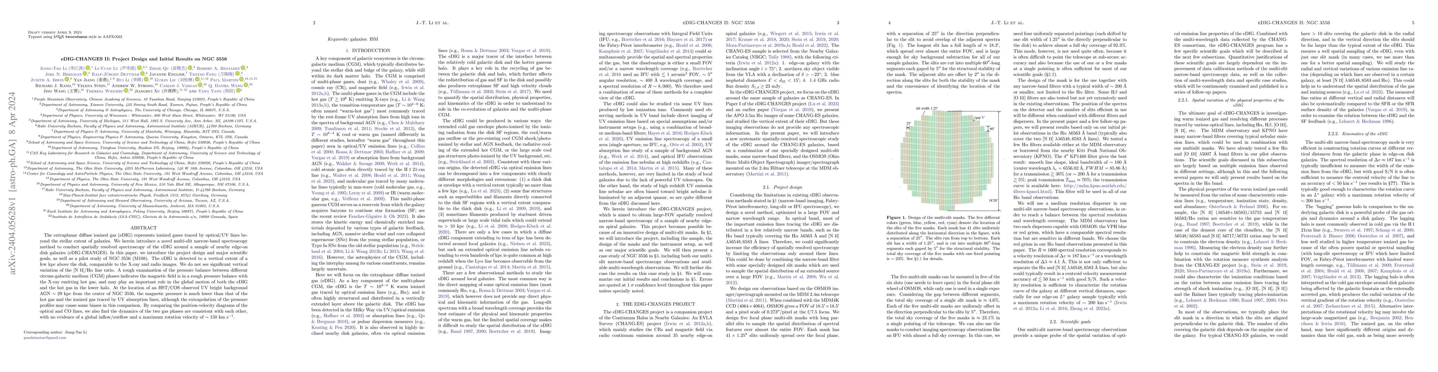 Thumbnail for eDIG-CHANGES II: Project Design and Initial Results on NGC 3556