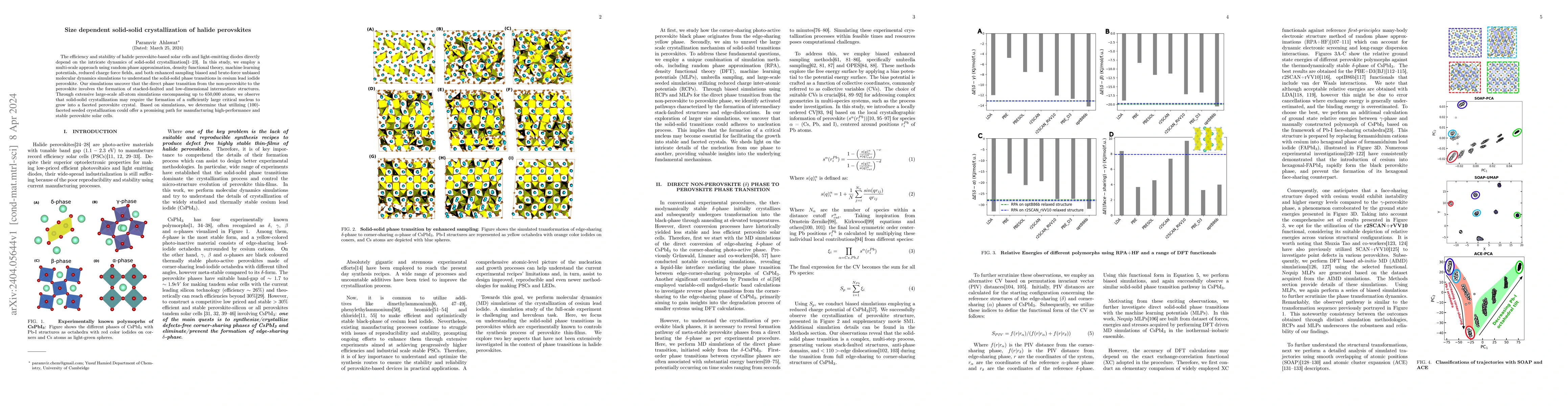 Thumbnail for Size dependent solid-solid crystallization of halide perovskites