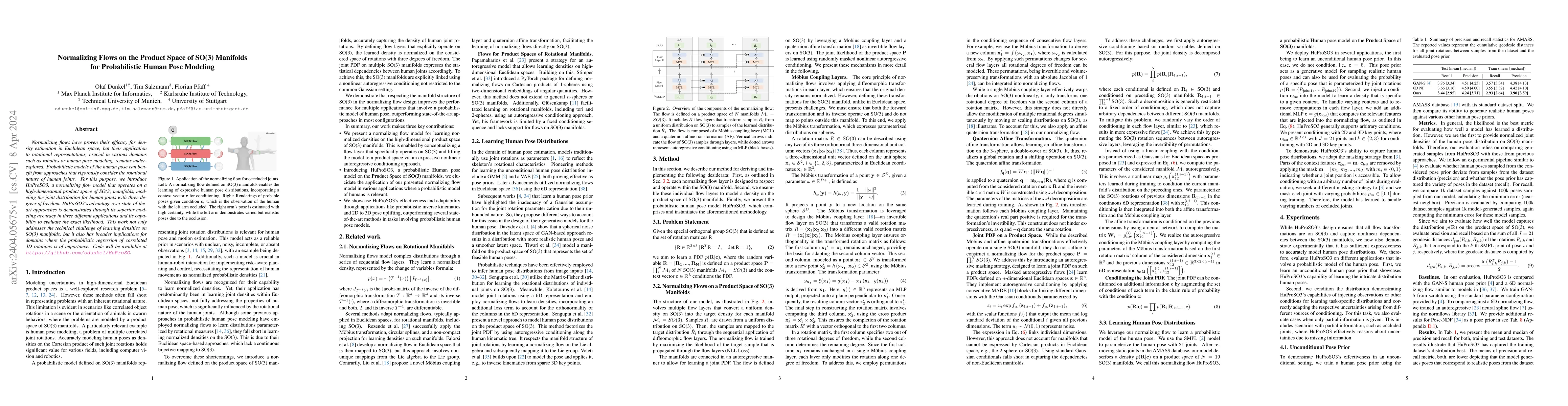 Thumbnail for Normalizing Flows on the Product Space of SO(3) Manifolds for
  Probabilistic Human Pose Modeling