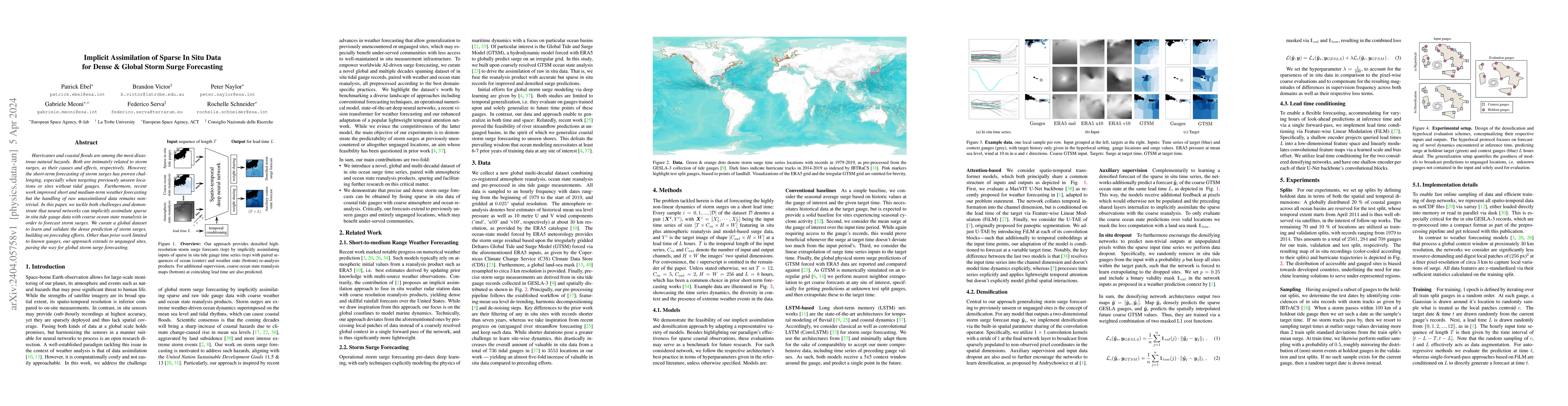 Thumbnail for Implicit Assimilation of Sparse In Situ Data for Dense & Global Storm
  Surge Forecasting
