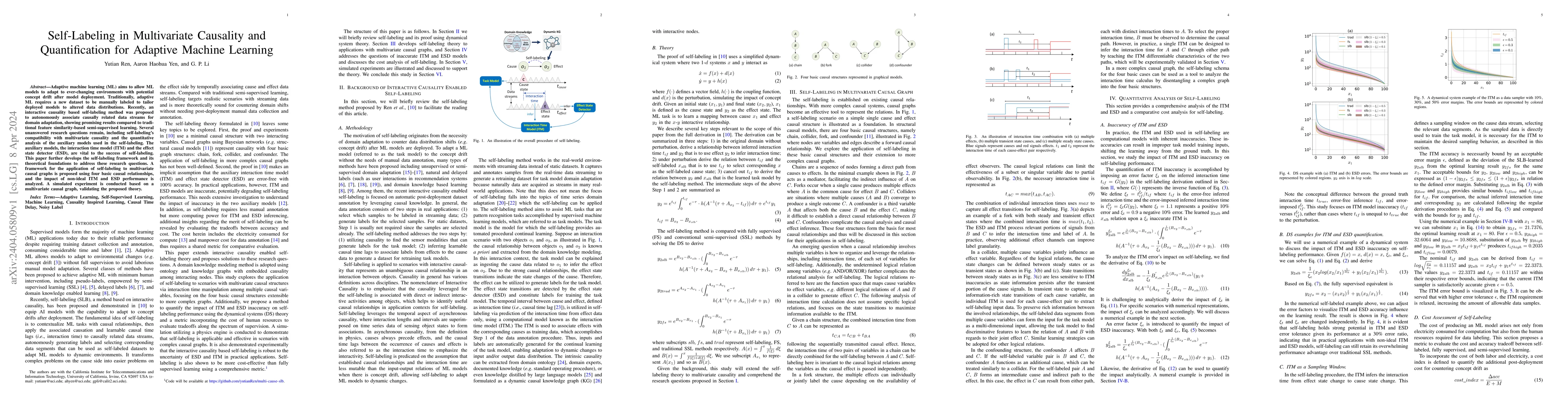 Thumbnail for Self-Labeling in Multivariate Causality and Quantification for Adaptive
  Machine Learning