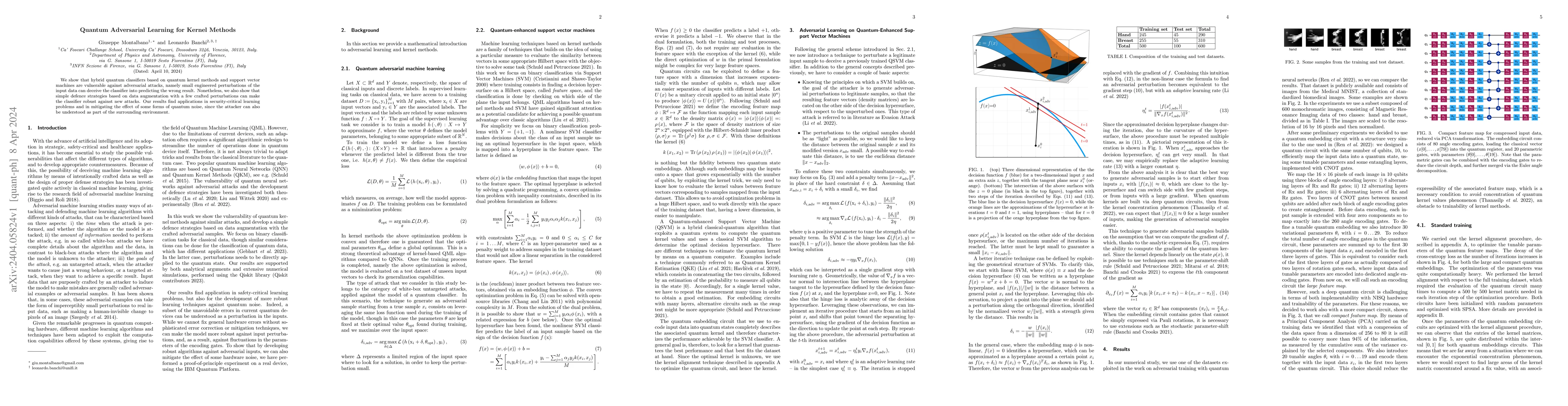 Thumbnail for Quantum Adversarial Learning for Kernel Methods