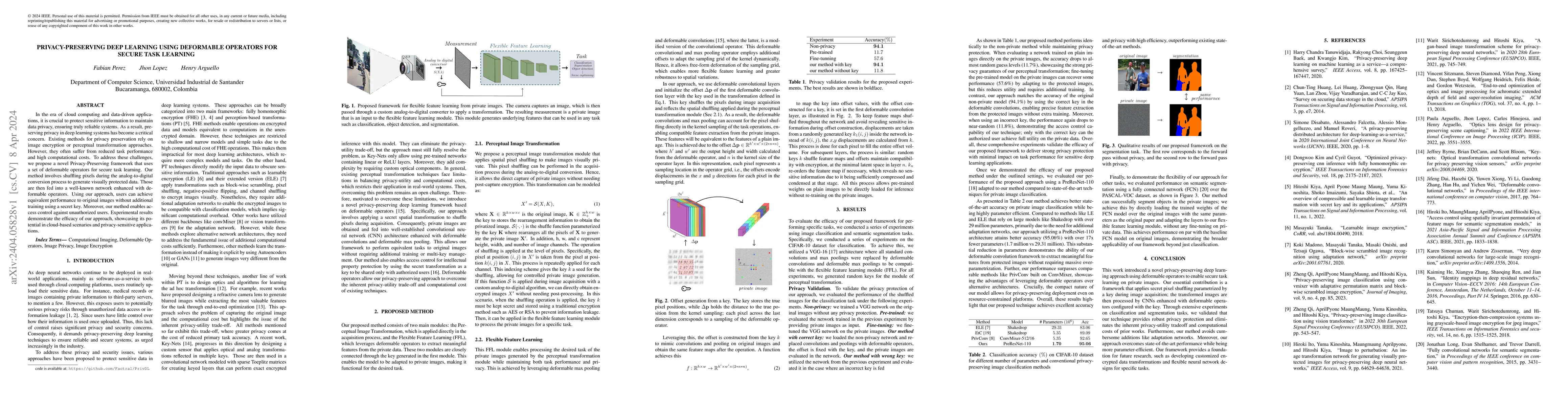 Thumbnail for Privacy-Preserving Deep Learning Using Deformable Operators for Secure
  Task Learning