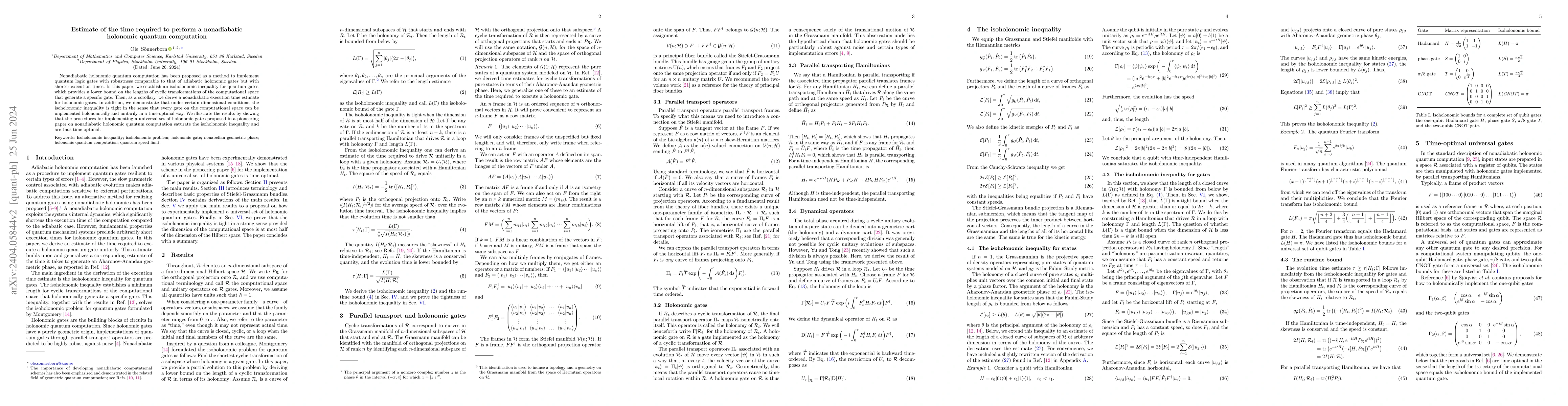 Thumbnail for Estimate of the time required to perform a nonadiabatic holonomic
  quantum computation
