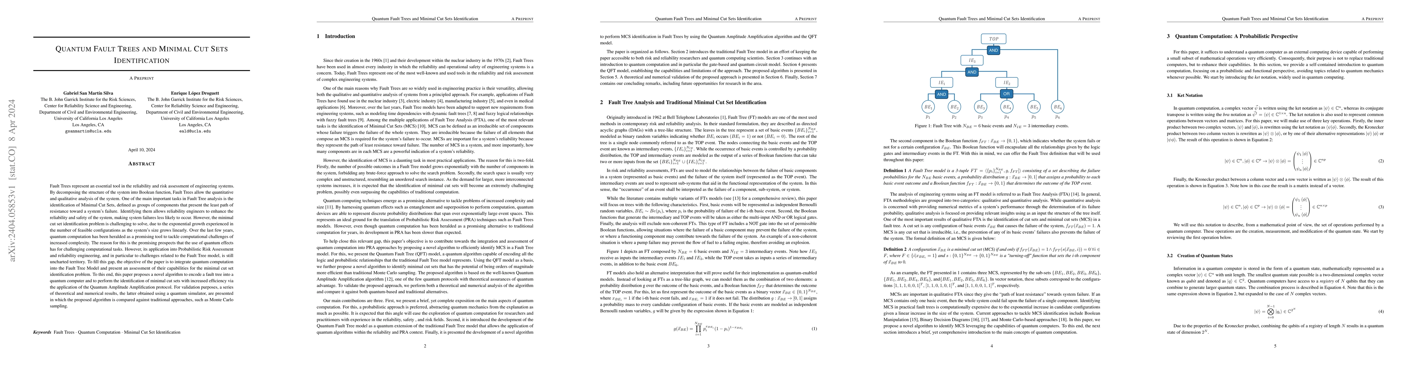 Thumbnail for Quantum Fault Trees and Minimal Cut Sets Identification
