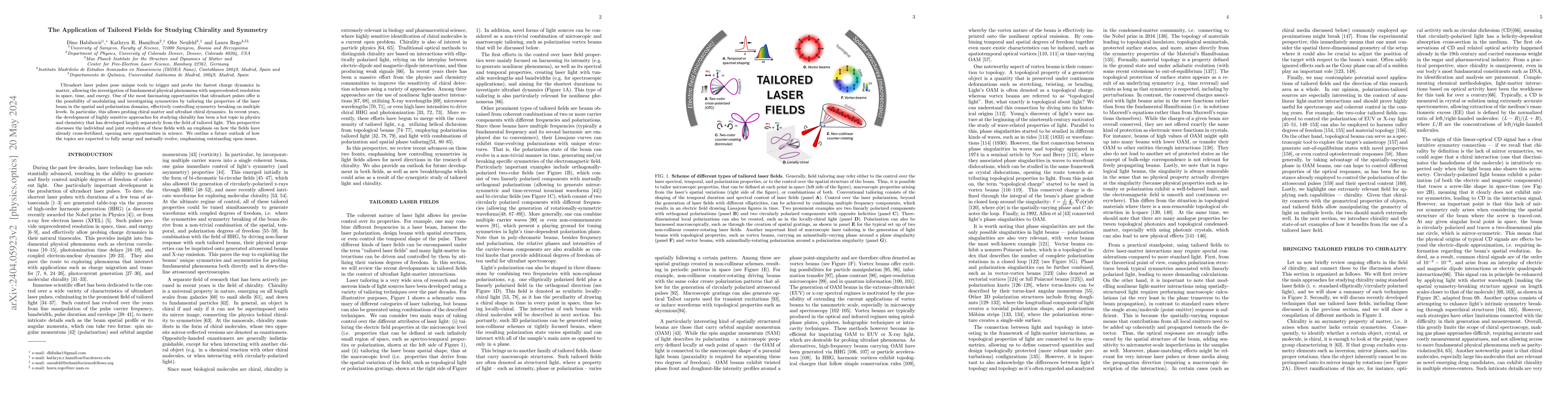 Thumbnail for The Application of Tailored Fields for Studying Chirality and Symmetry