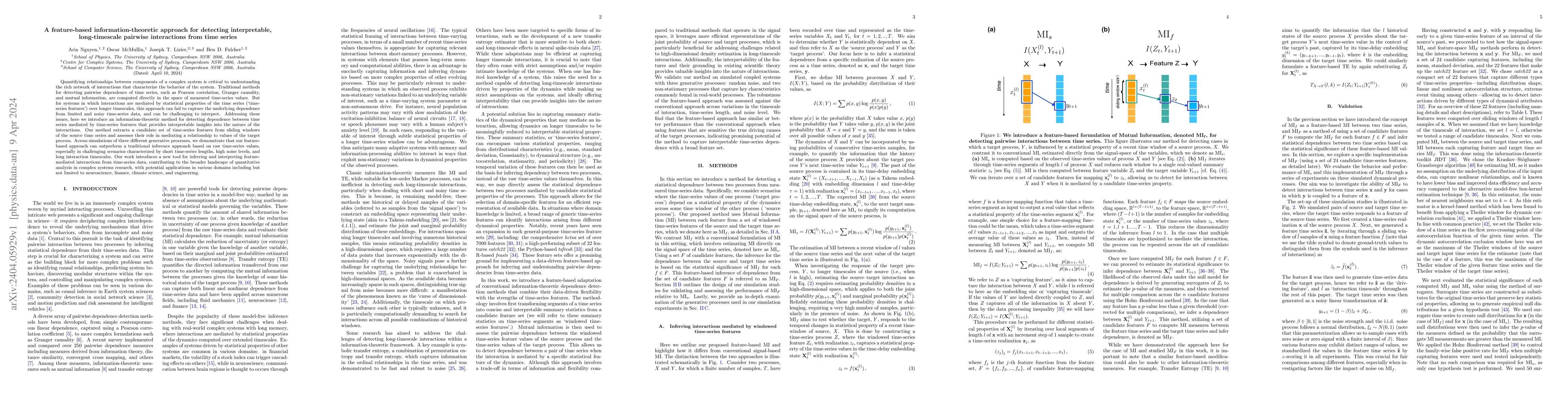 Thumbnail for A feature-based information-theoretic approach for detecting
  interpretable, long-timescale pairwise interactions from time series