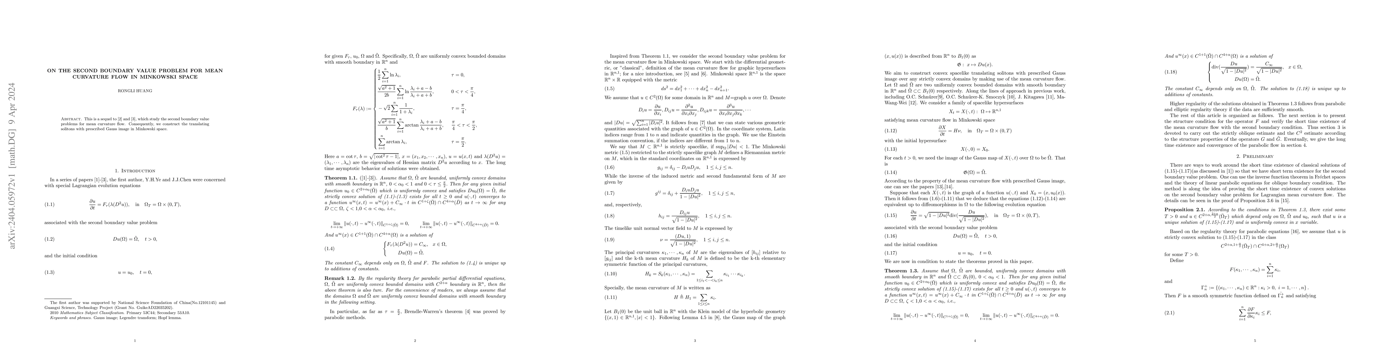 Thumbnail for On the second boundary value problem for mean curvature flow in
  Minkowski space