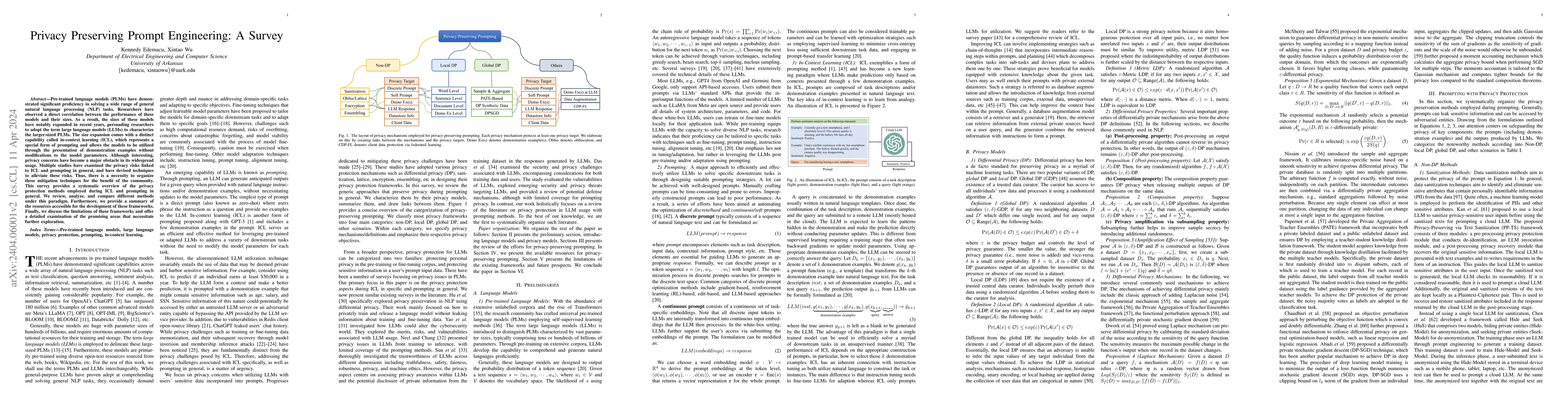 Thumbnail for Privacy Preserving Prompt Engineering: A Survey