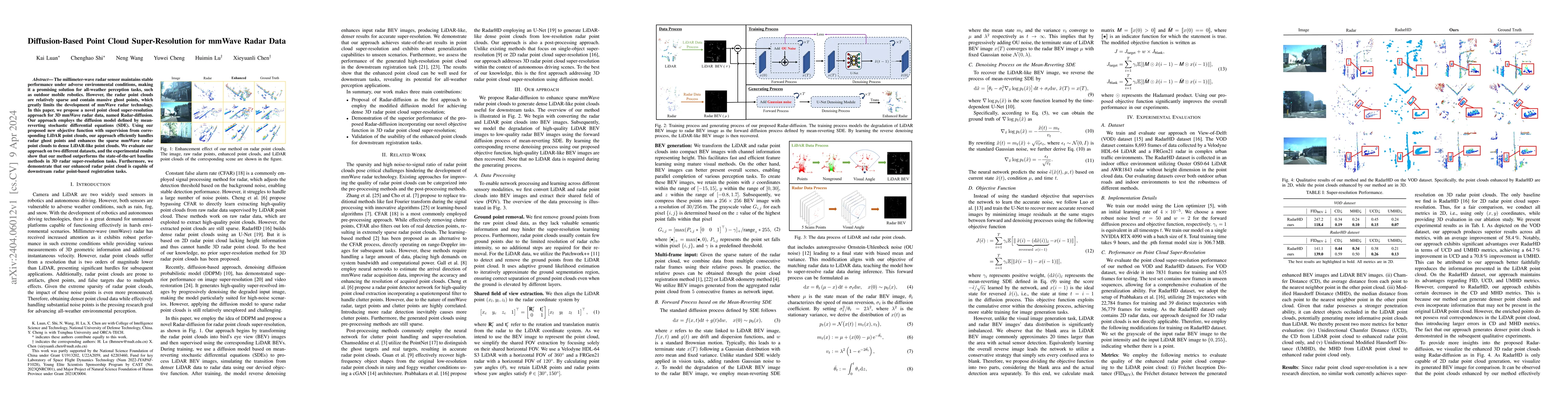 Thumbnail for Diffusion-Based Point Cloud Super-Resolution for mmWave Radar Data