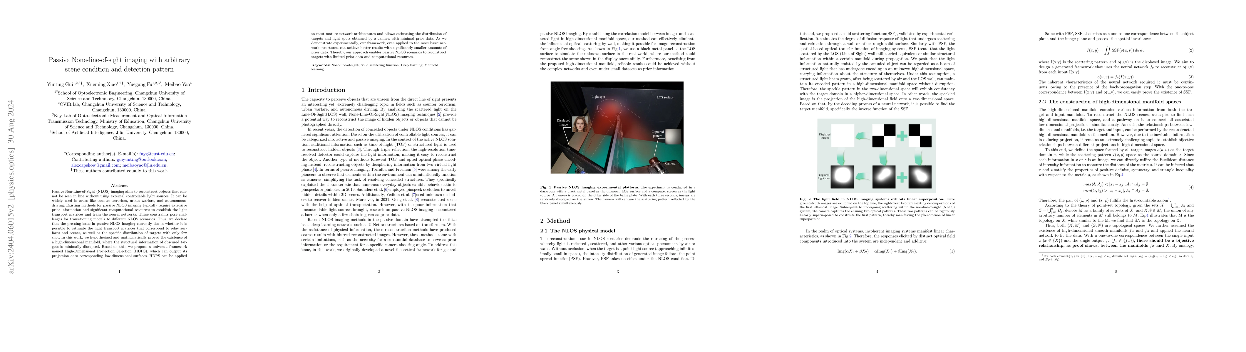 Thumbnail for Passive None-line-of-sight imaging with arbitrary scene condition and
  detection pattern in small amount of prior data
