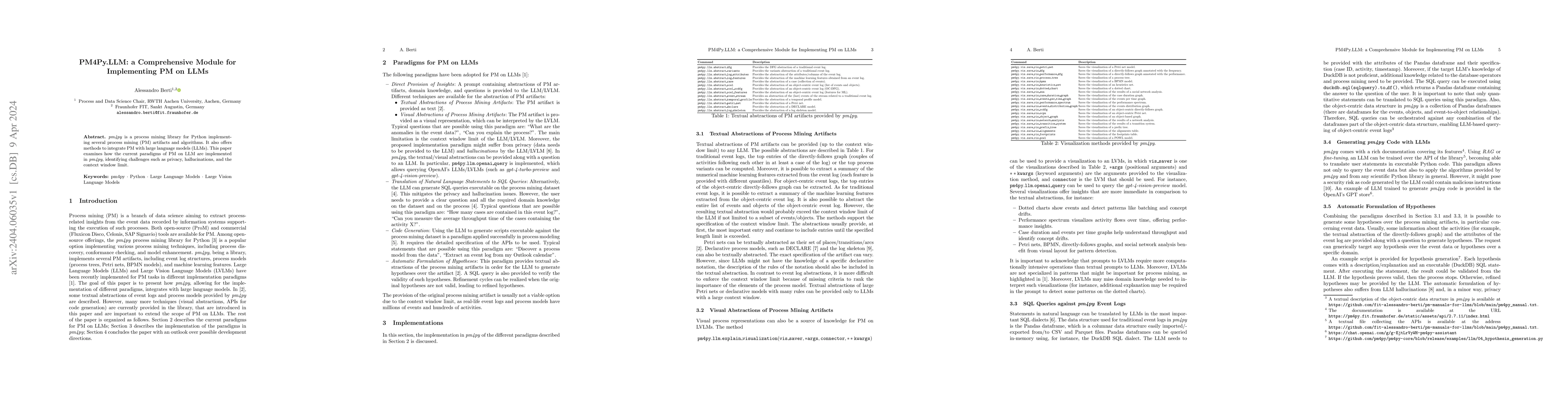 Thumbnail for PM4Py.LLM: a Comprehensive Module for Implementing PM on LLMs