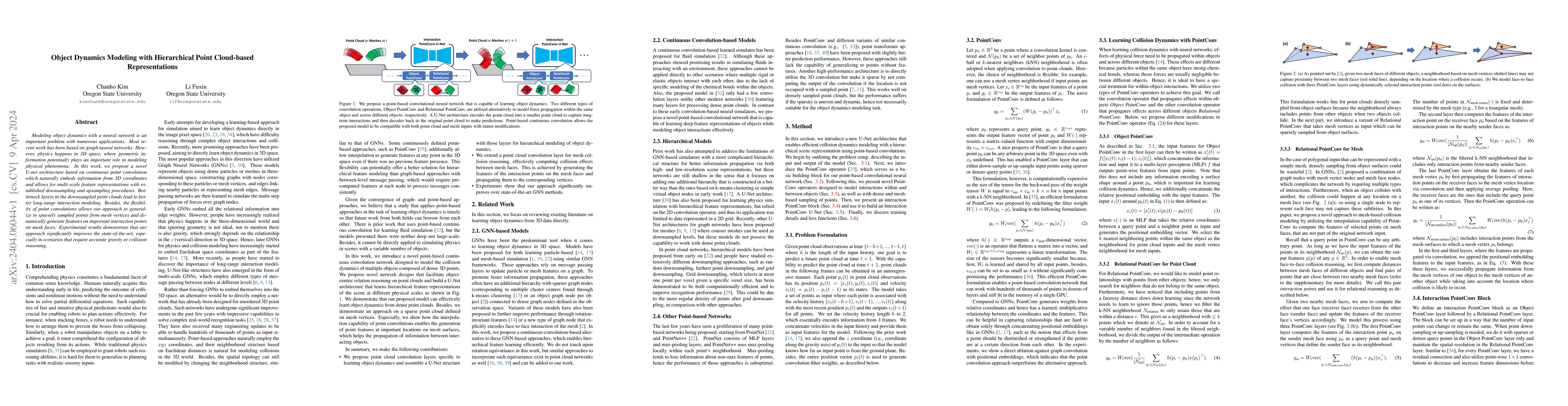 Thumbnail for Object Dynamics Modeling with Hierarchical Point Cloud-based
  Representations