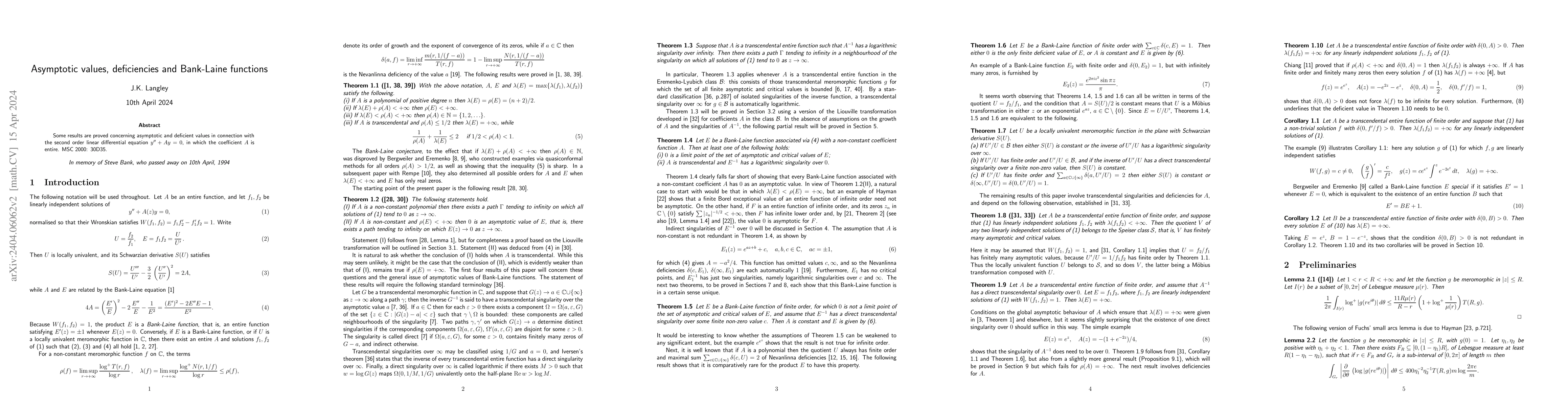 Thumbnail for Asymptotic values, deficiencies and Bank-Laine functions