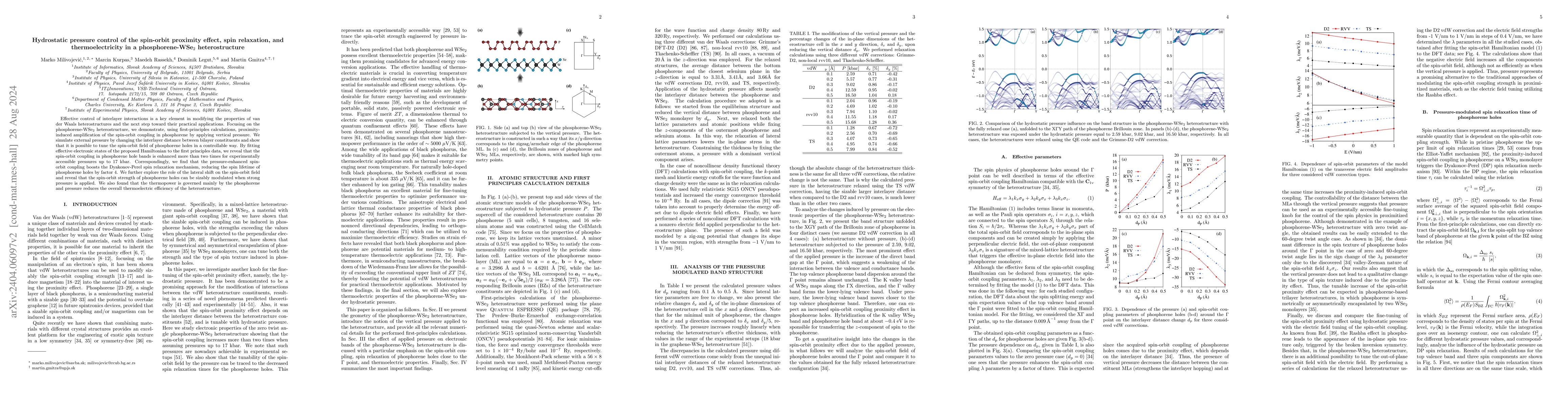 Thumbnail for Hydrostatic pressure control of the spin-orbit proximity effect and spin
  relaxation in a phosphorene-WSe$_2$ heterostructure