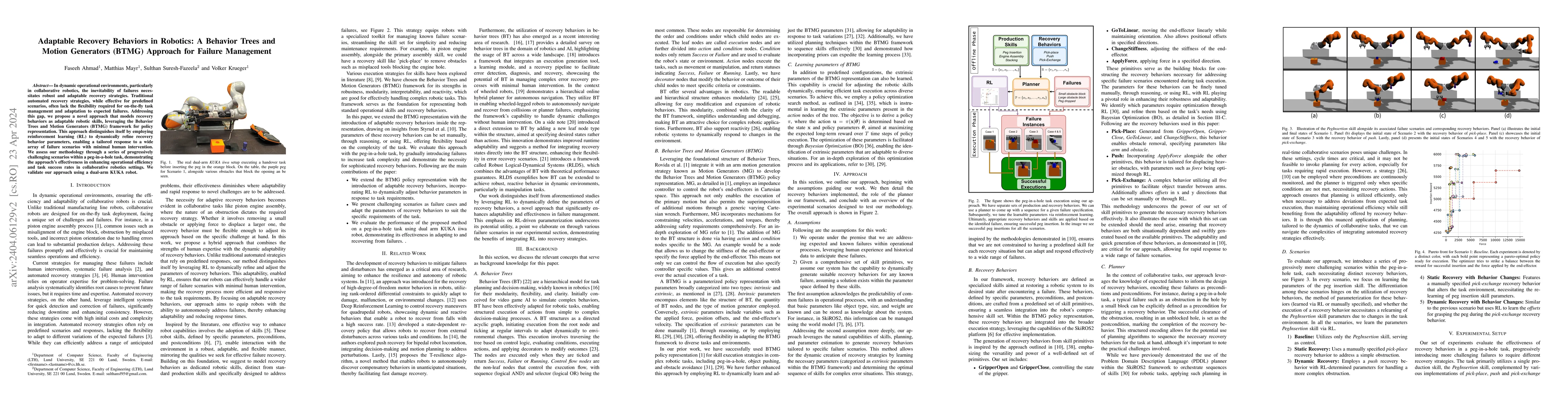 Thumbnail for Adaptable Recovery Behaviors in Robotics: A Behavior Trees and Motion
  Generators(BTMG) Approach for Failure Management
