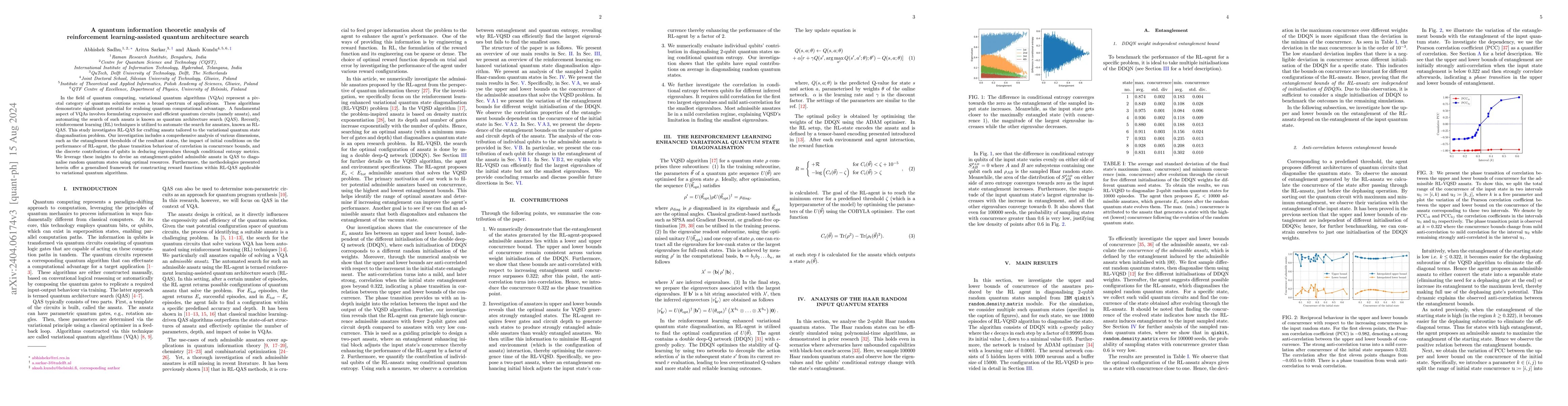 Thumbnail for A quantum information theoretic analysis of reinforcement
  learning-assisted quantum architecture search