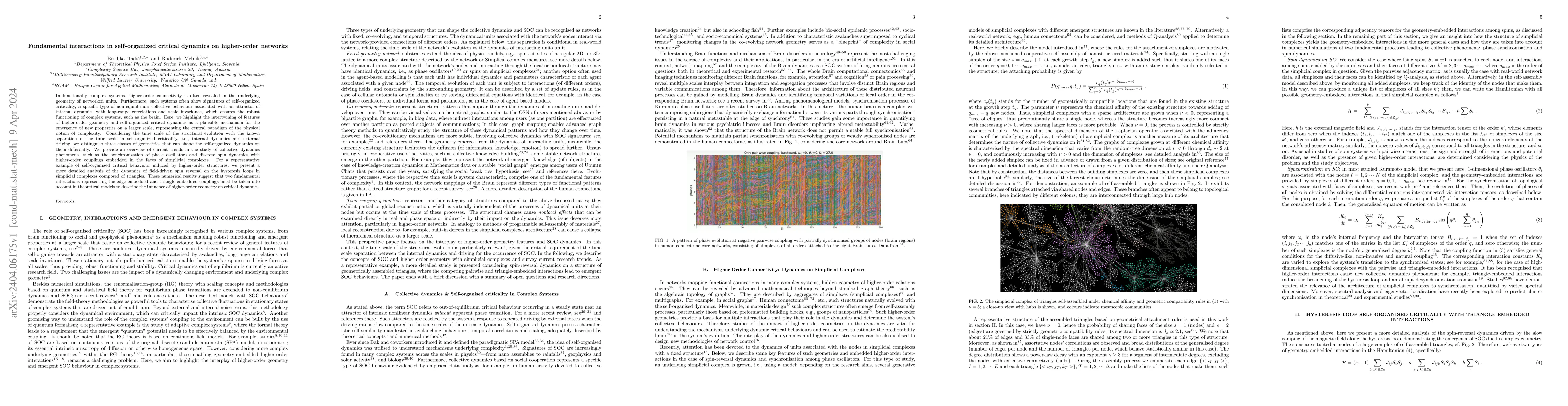Thumbnail for Fundamental interactions in self-organized critical dynamics on
  higher-order networks