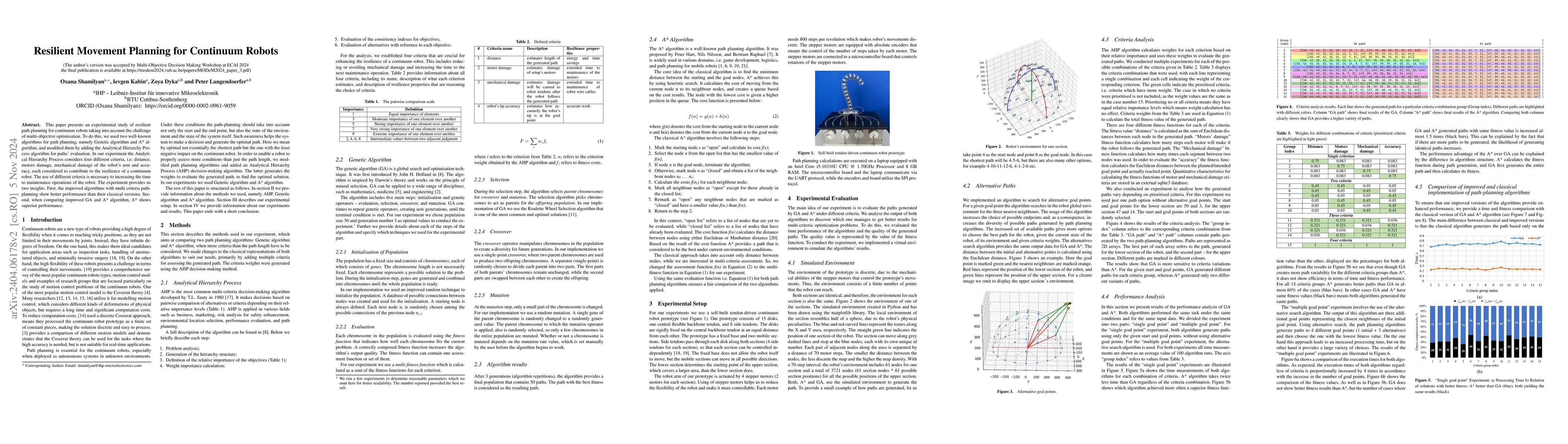 Thumbnail for Resilient Movement Planning for Continuum Robots