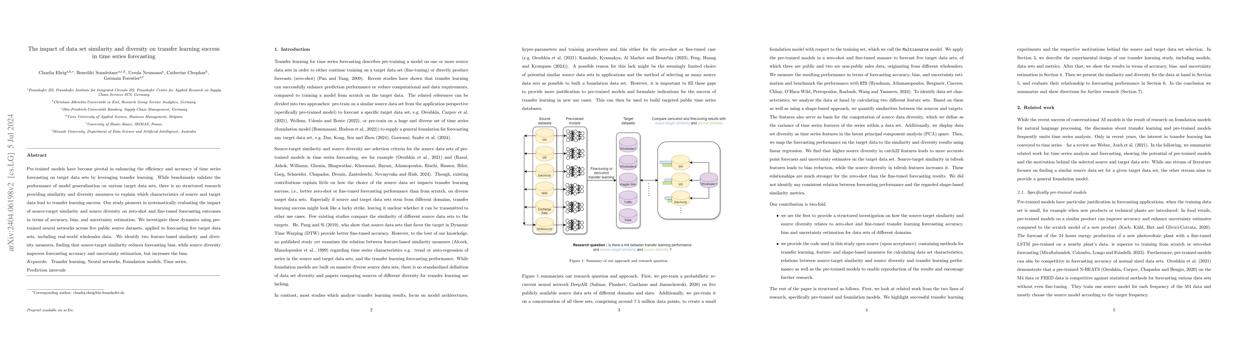 Thumbnail for The impact of data set similarity and diversity on transfer learning
  success in time series forecasting