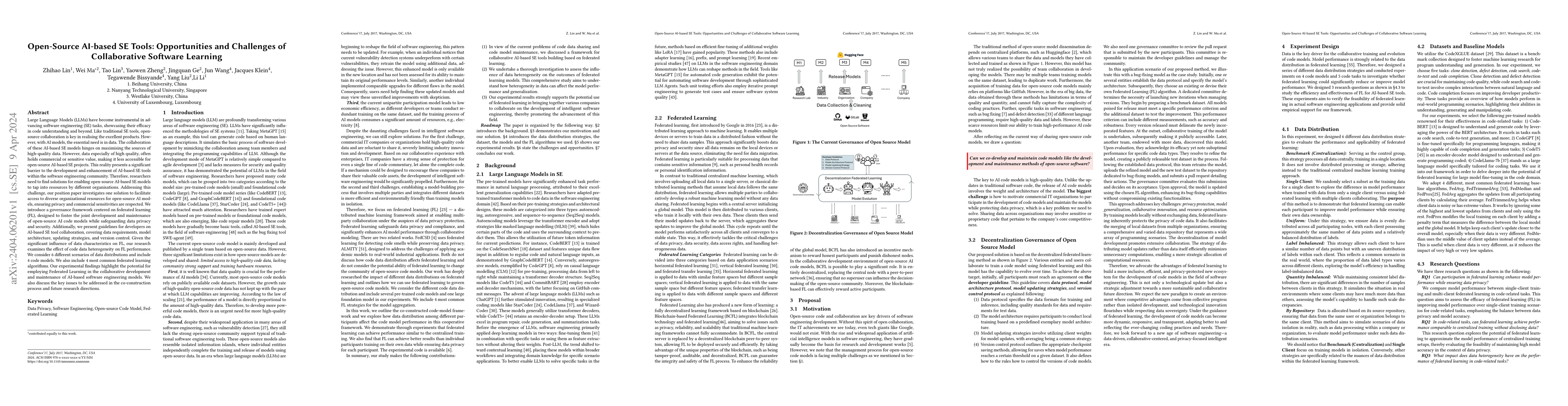 Thumbnail for Open-Source AI-based SE Tools: Opportunities and Challenges of
  Collaborative Software Learning