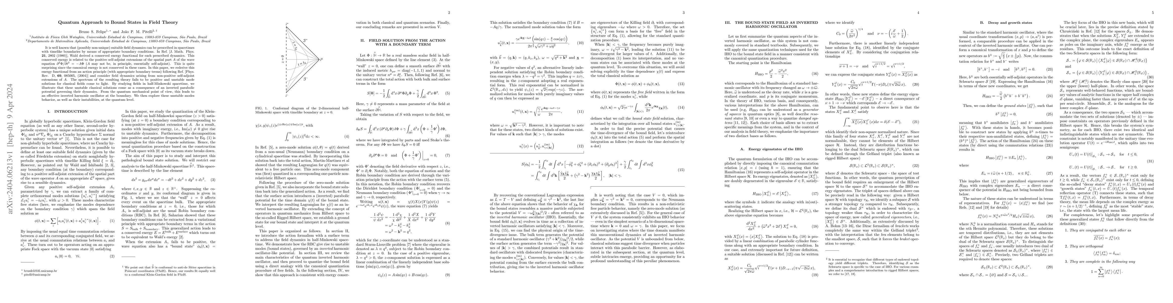 Thumbnail for Quantum Approach to Bound States in Field Theory