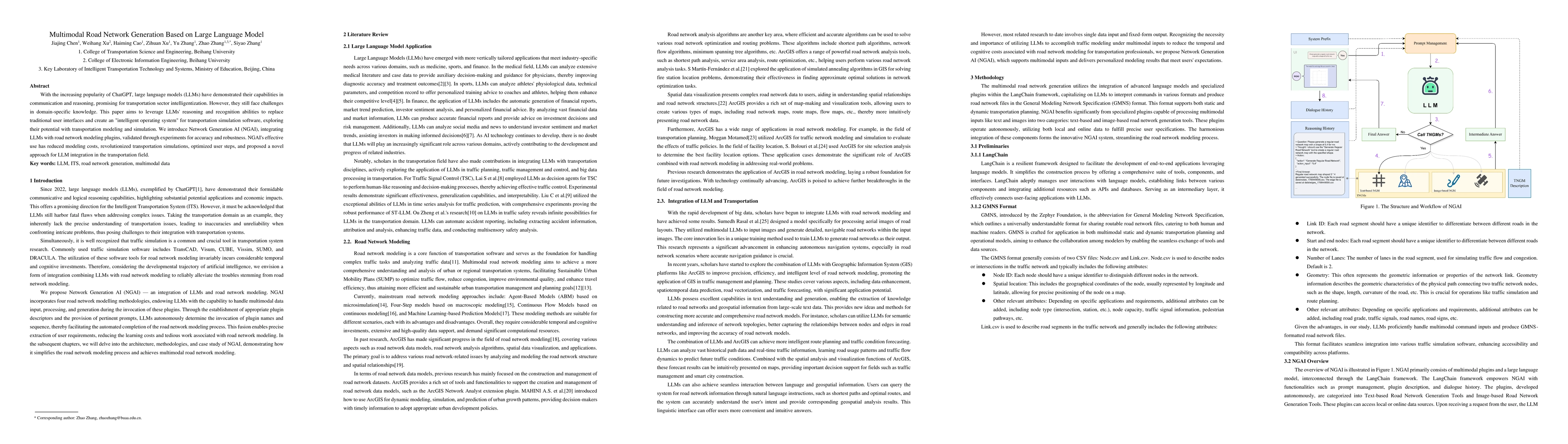 Thumbnail for Multimodal Road Network Generation Based on Large Language Model