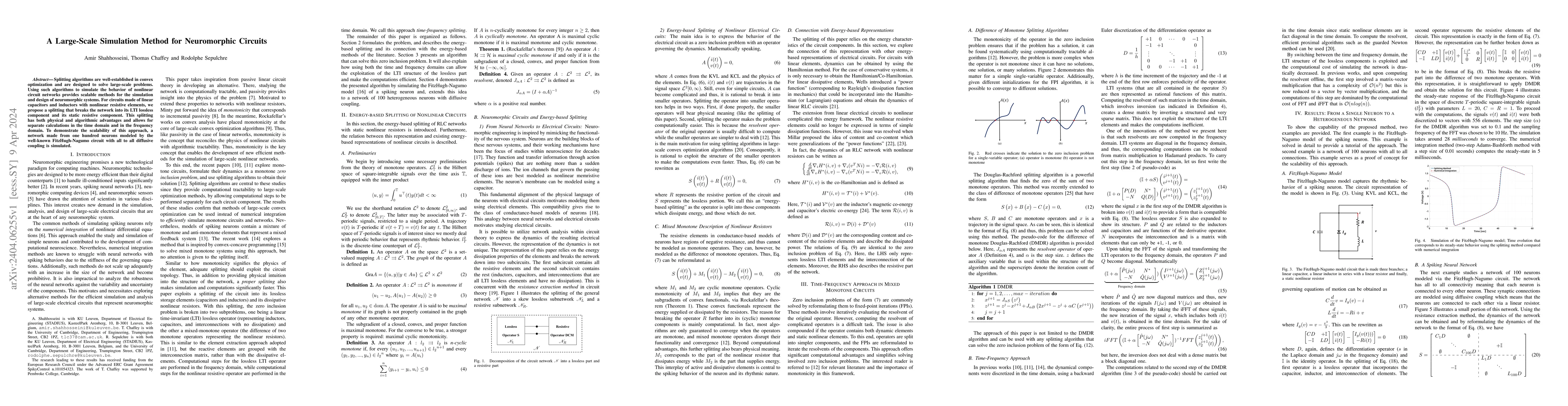 Thumbnail for A Large-Scale Simulation Method for Neuromorphic Circuits