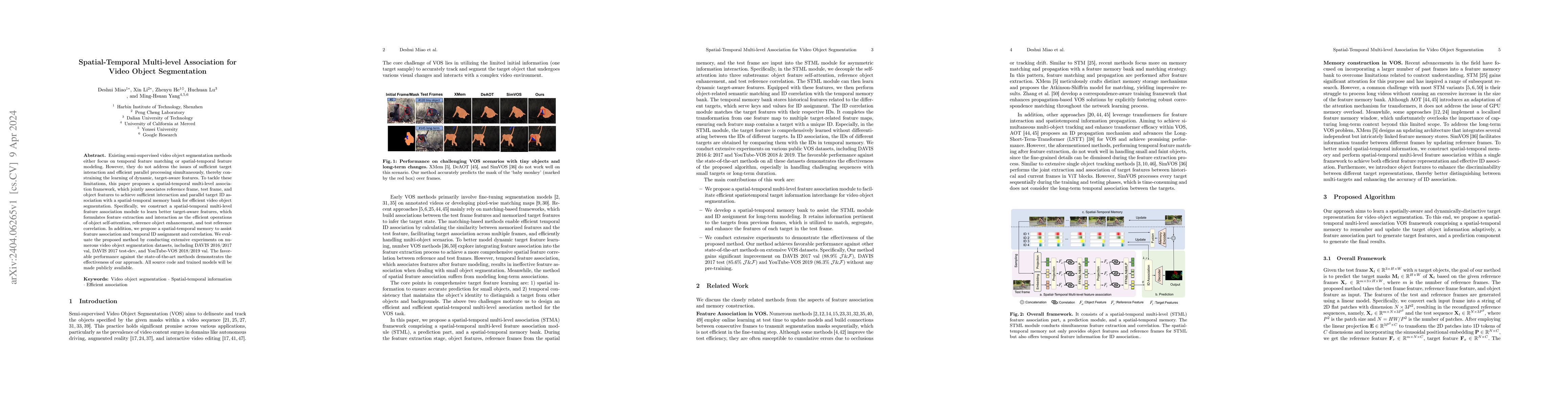 Thumbnail for Spatial-Temporal Multi-level Association for Video Object Segmentation