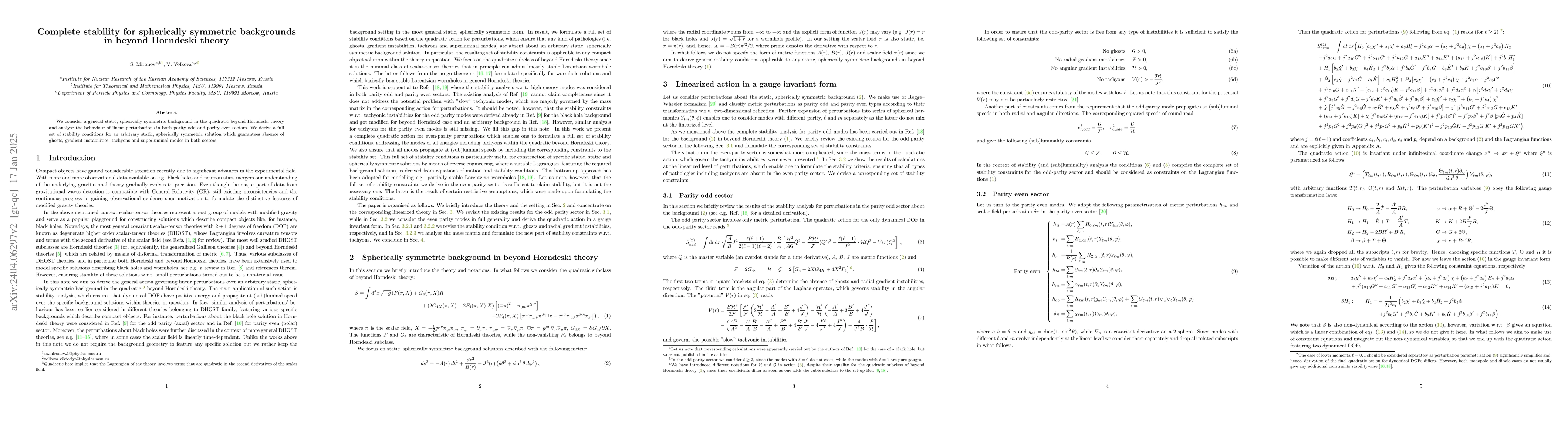 Thumbnail for Complete stability for spherically symmetric backgrounds in beyond
  Horndeski theory