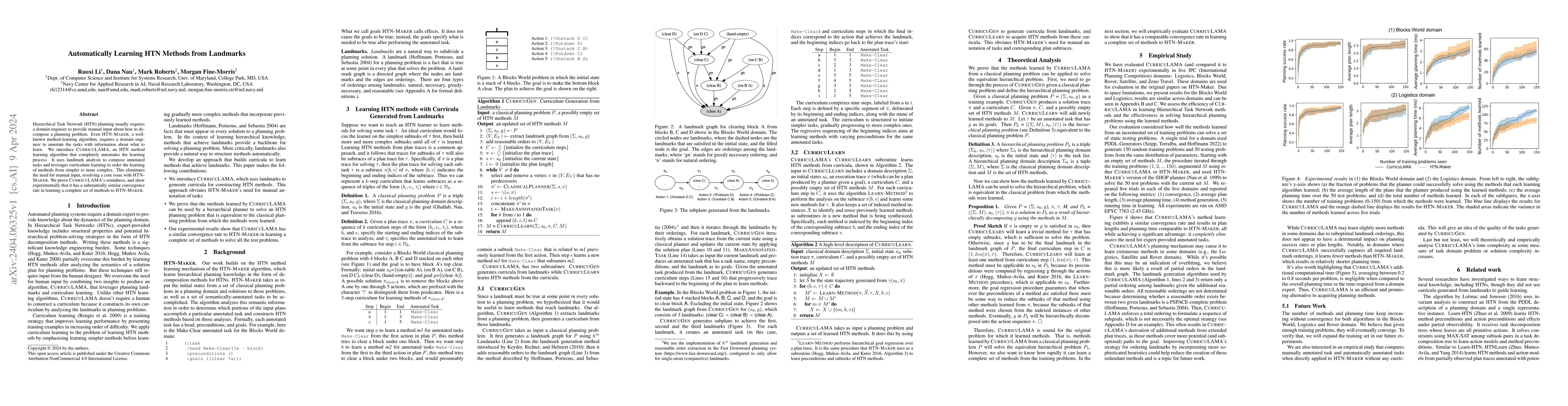 Thumbnail for Automatically Learning HTN Methods from Landmarks