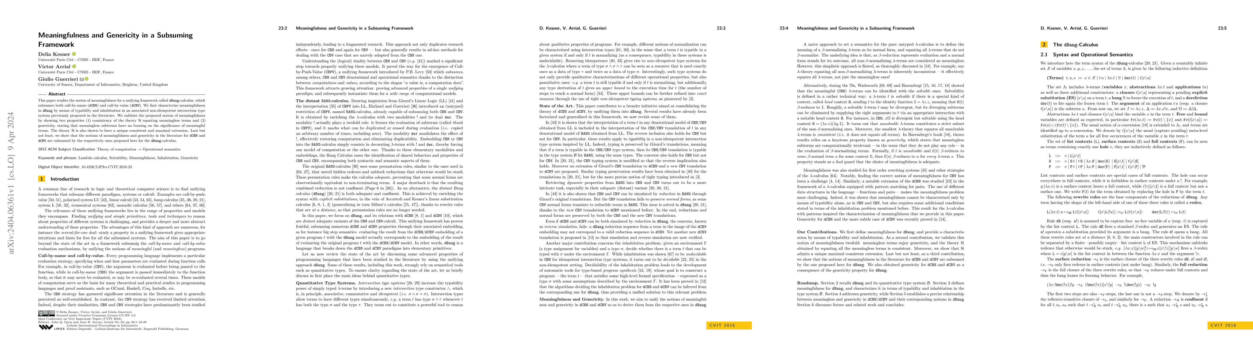 Thumbnail for Meaningfulness and Genericity in a Subsuming Framework