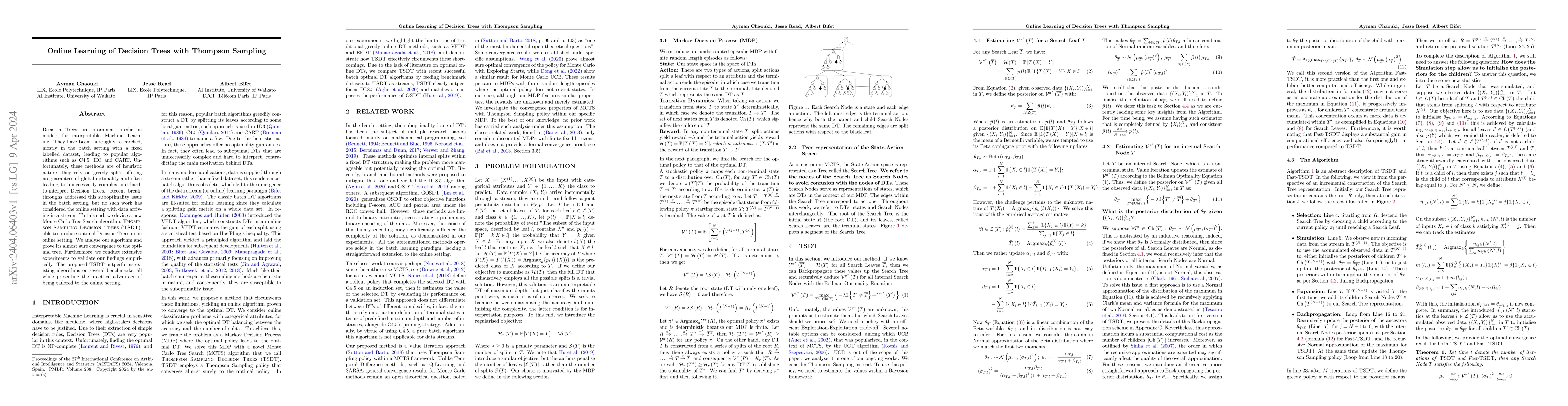 Thumbnail for Online Learning of Decision Trees with Thompson Sampling