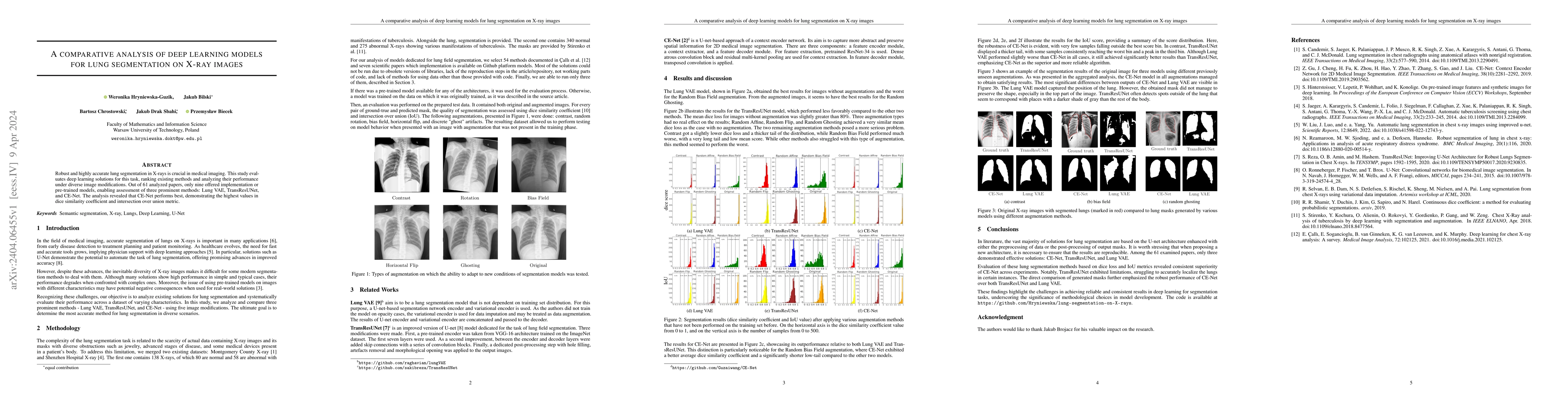 Thumbnail for A comparative analysis of deep learning models for lung segmentation on
  X-ray images