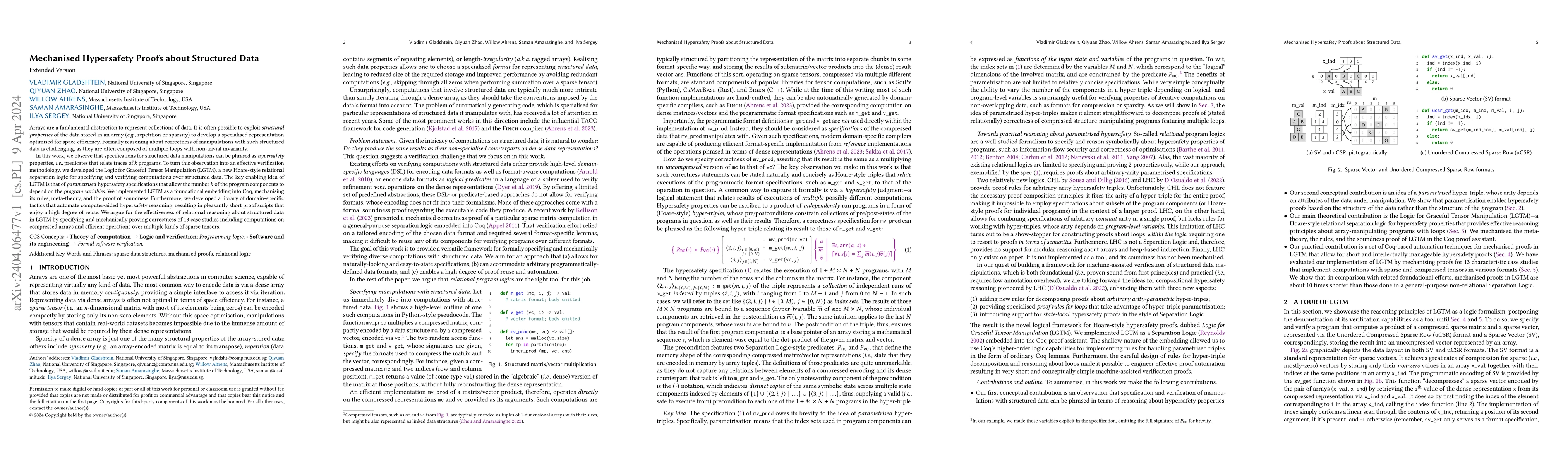 Thumbnail for Mechanised Hypersafety Proofs about Structured Data: Extended Version