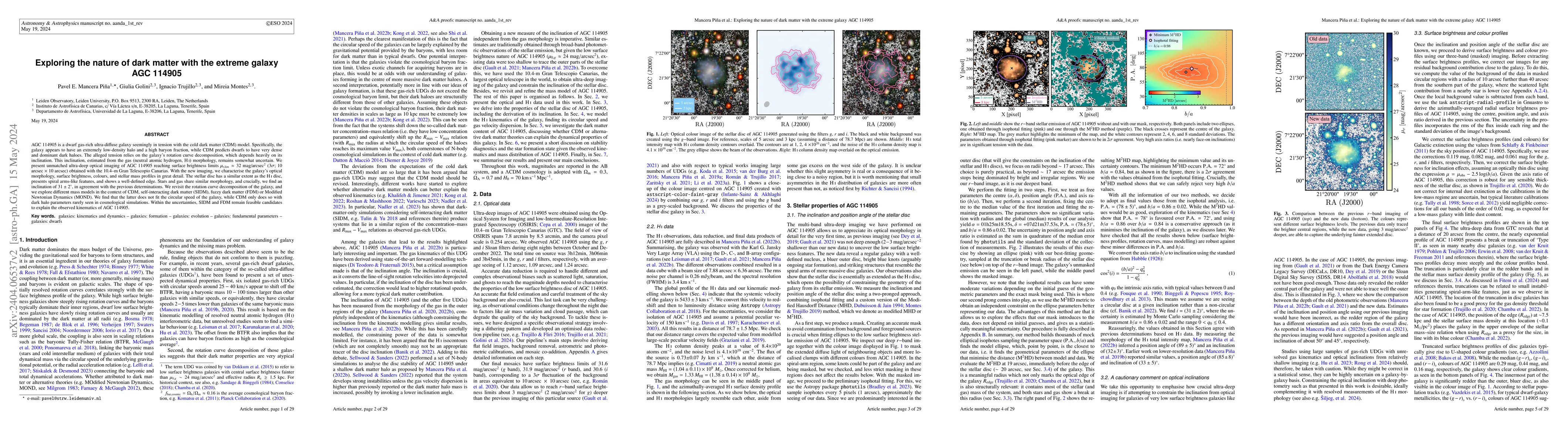 Thumbnail for Exploring the nature of dark matter with the extreme galaxy AGC 114905