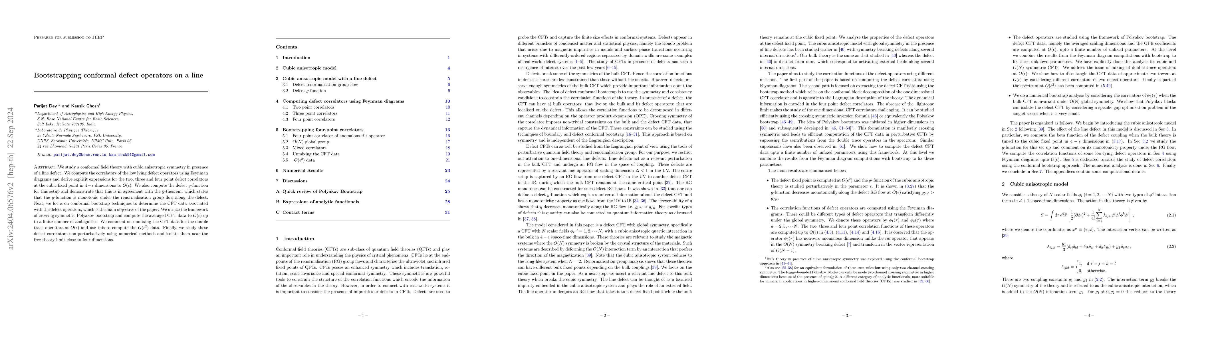 Thumbnail for Bootstrapping conformal defect operators on a line