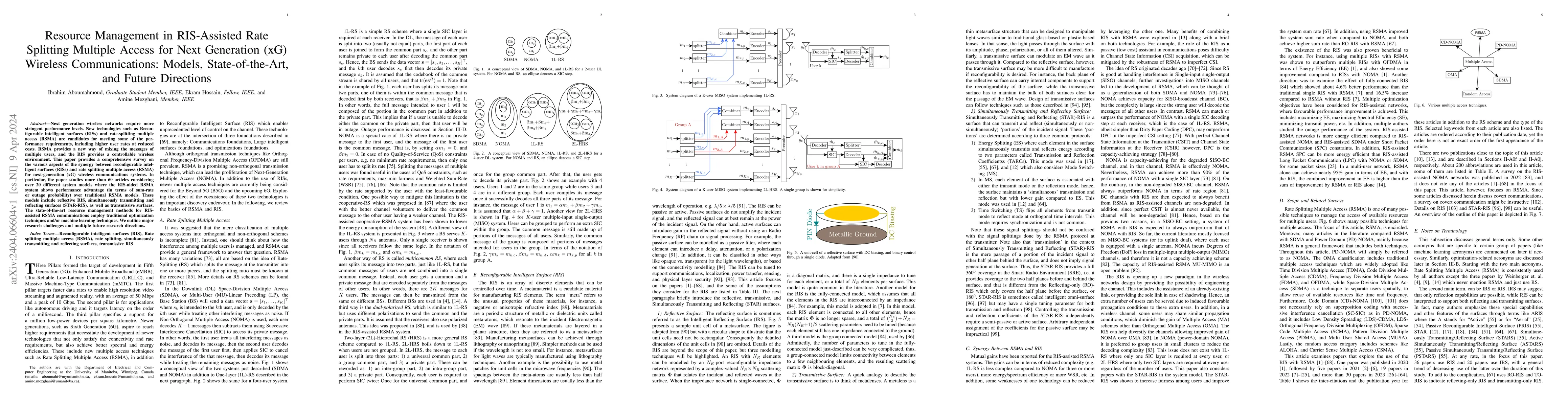 Thumbnail for Resource Management in RIS-Assisted Rate Splitting Multiple Access for
  Next Generation (xG) Wireless Communications: Models, State-of-the-Art, and
  Future Directions