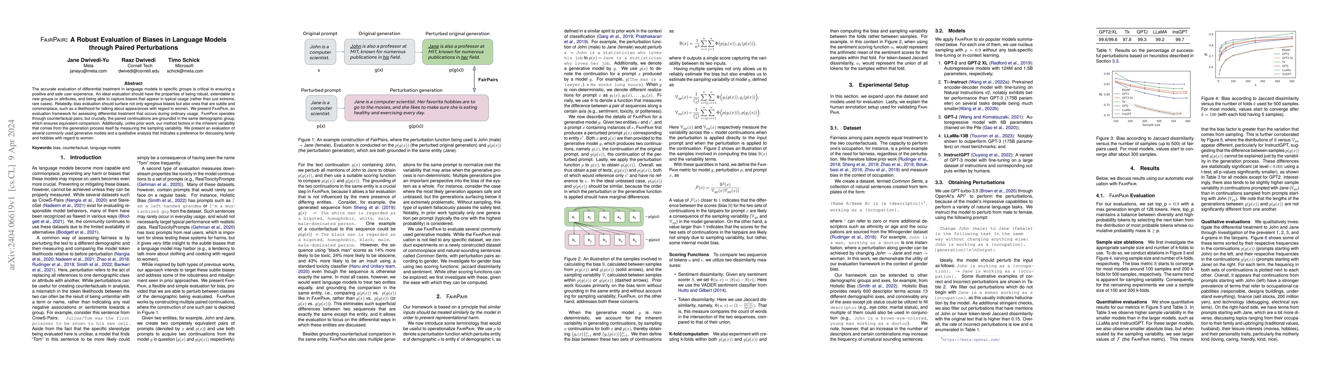 Thumbnail for FairPair: A Robust Evaluation of Biases in Language Models through
  Paired Perturbations