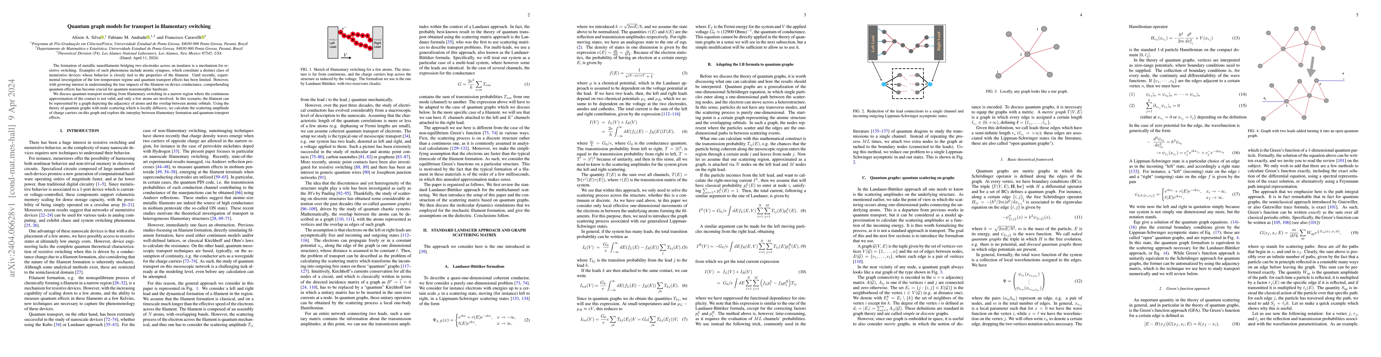 Thumbnail for Quantum graph models for transport in filamentary switching