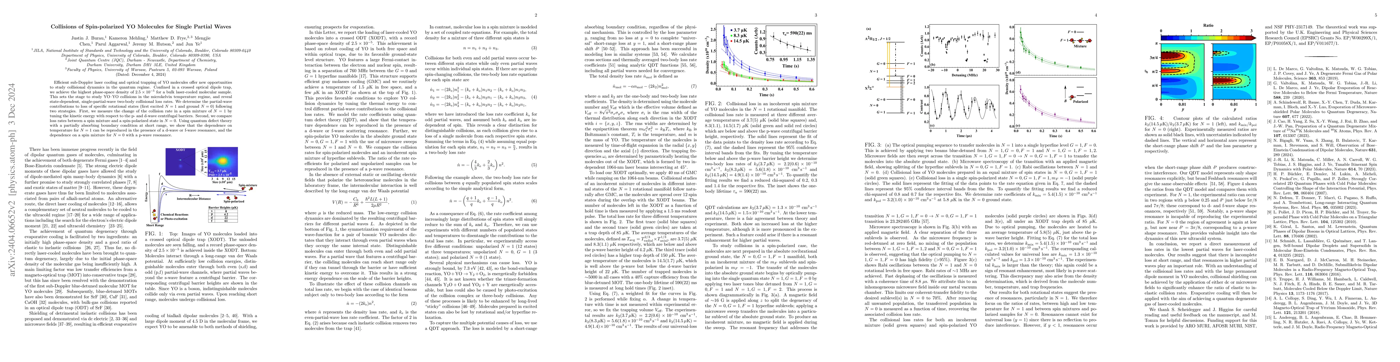 Thumbnail for Collisions of Spin-polarized YO Molecules for Single Partial Waves