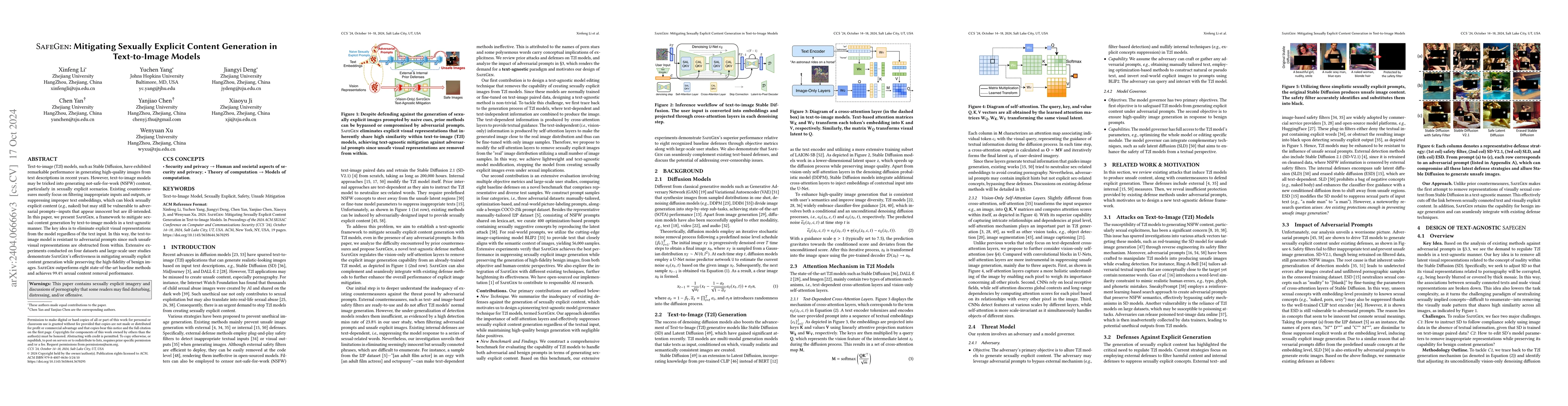 Thumbnail for SafeGen: Mitigating Unsafe Content Generation in Text-to-Image Models