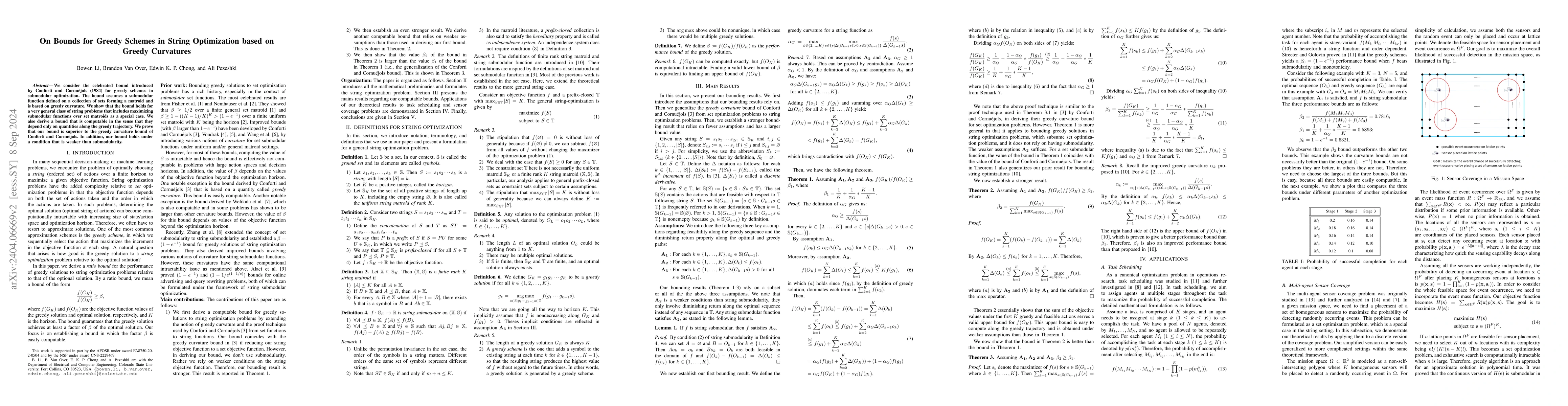 Thumbnail for On Bounds for Greedy Schemes in String Optimization based on Greedy
  Curvatures