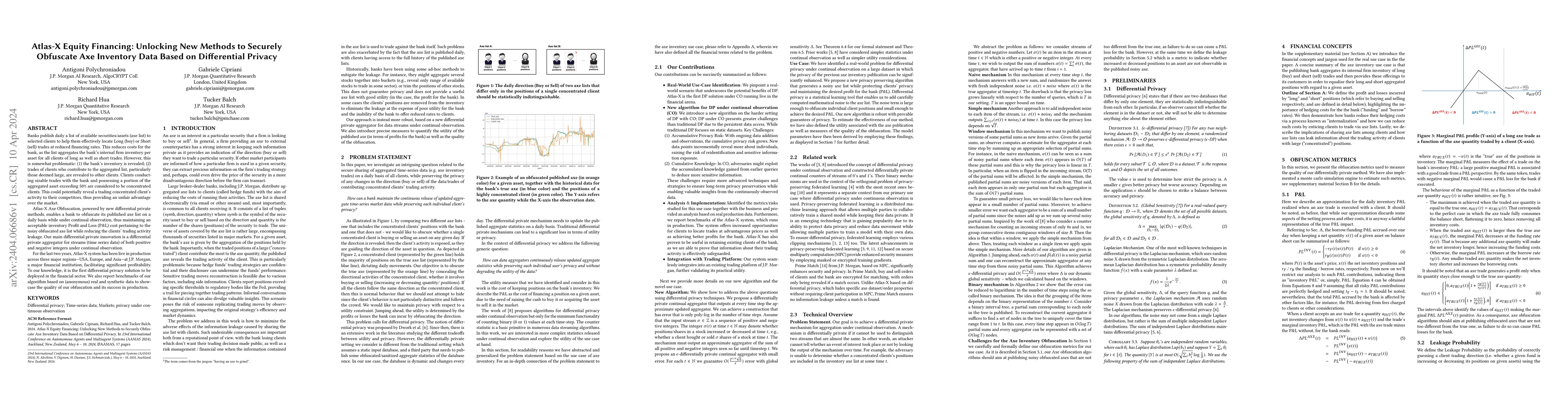 Thumbnail for Atlas-X Equity Financing: Unlocking New Methods to Securely Obfuscate
  Axe Inventory Data Based on Differential Privacy