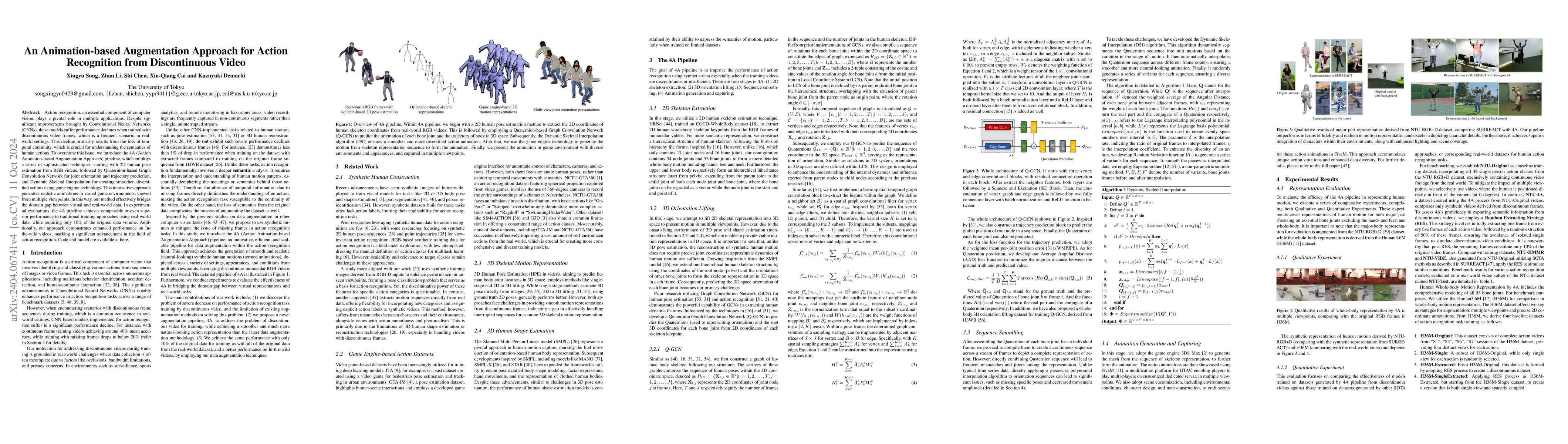 Thumbnail for An Animation-based Augmentation Approach for Action Recognition from
  Discontinuous Video