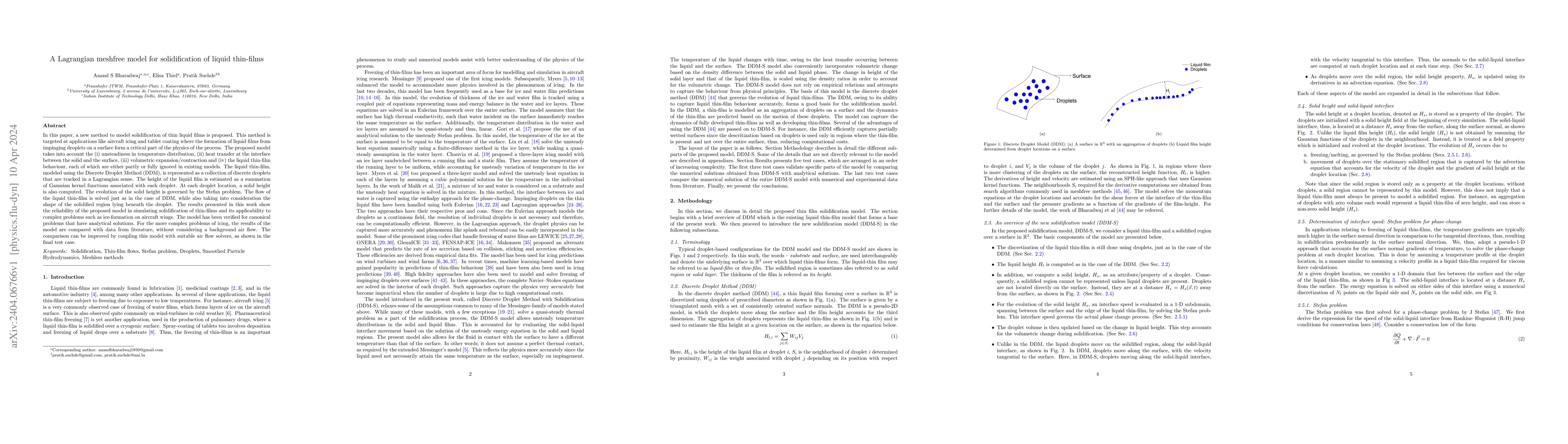 Thumbnail for A Lagrangian meshfree model for solidification of liquid thin-films