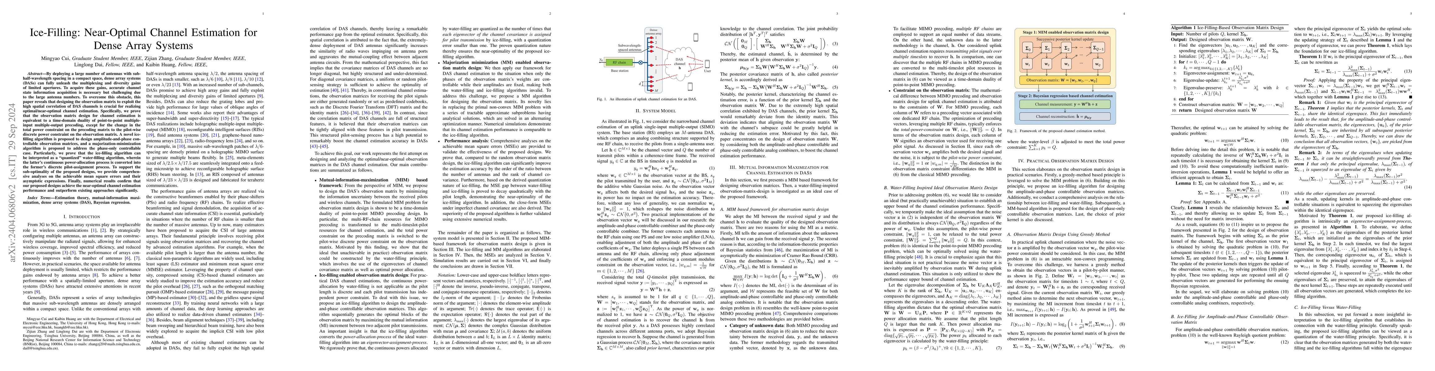 Thumbnail for Near-Optimal Channel Estimation for Dense Array Systems