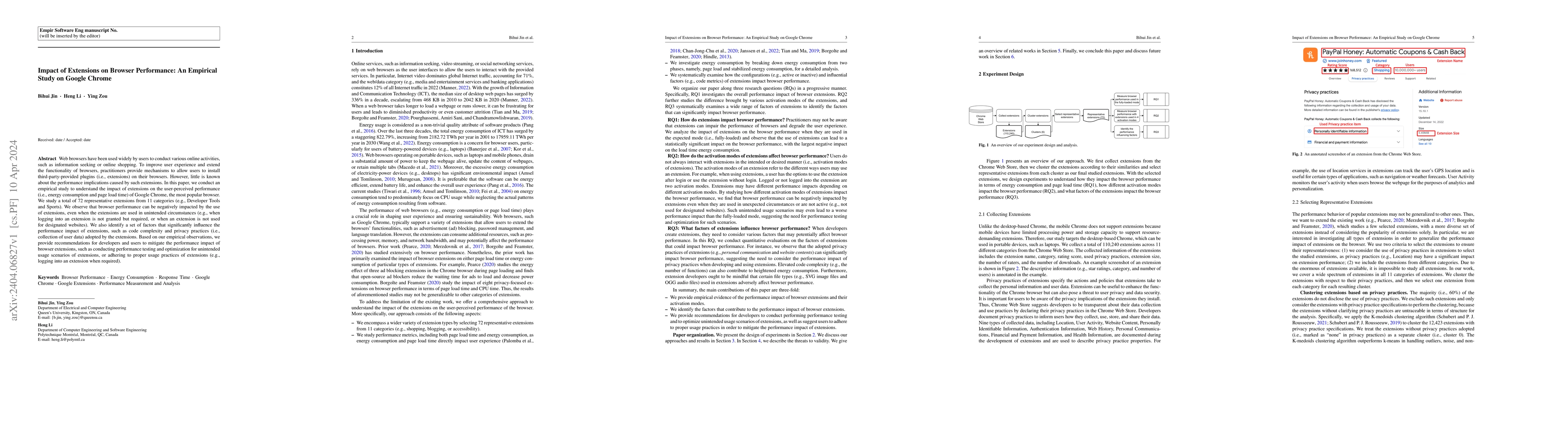 Thumbnail for Impact of Extensions on Browser Performance: An Empirical Study on
  Google Chrome